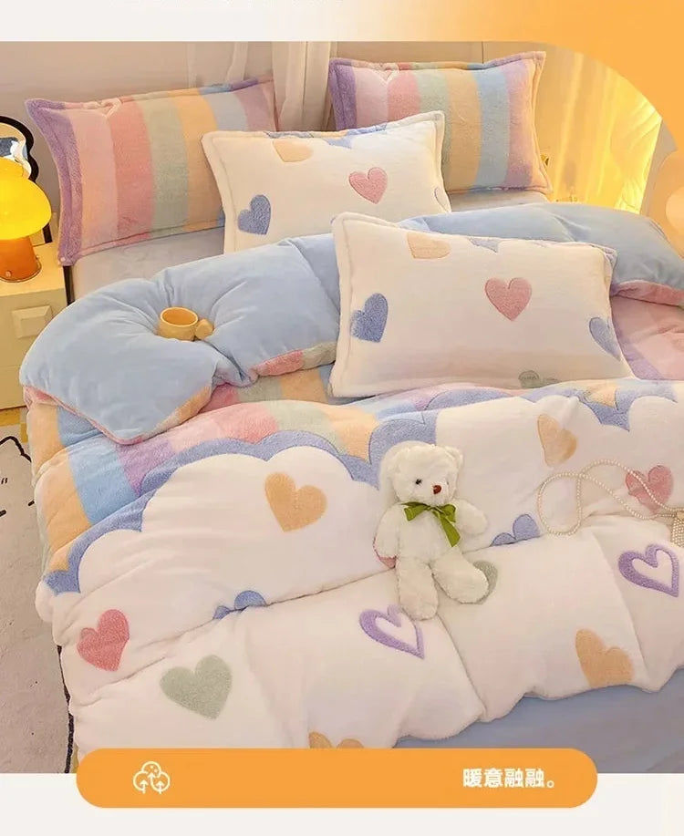 Flanell Bettbezug – Pastoral Stil – Gemütlich & Warm