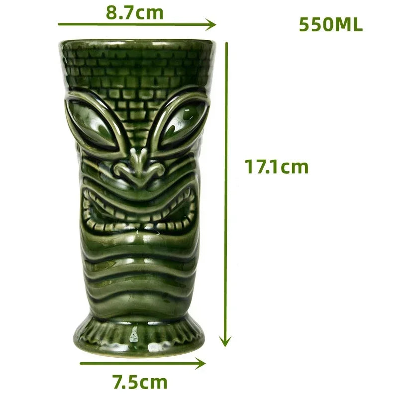 Keramische Tiki-Becher – Amerikanisch Handgemacht – 201-700ml