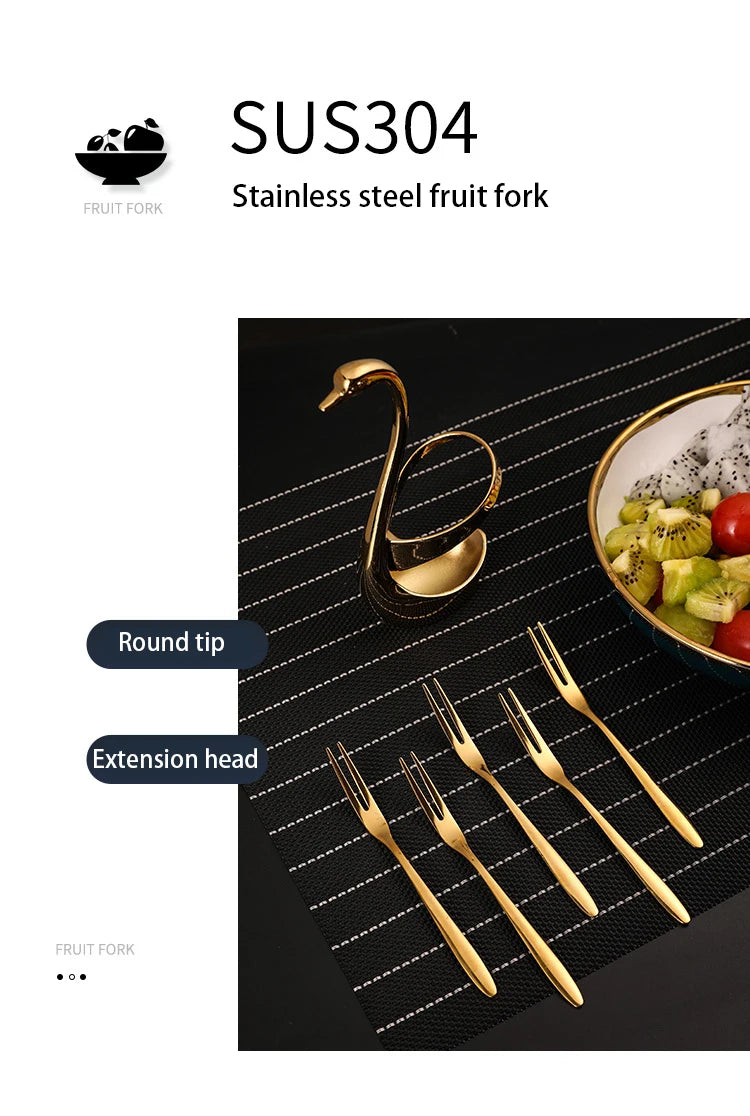 Schwan Besteckständer – Eleganter Edelstahl – Tischdekoration