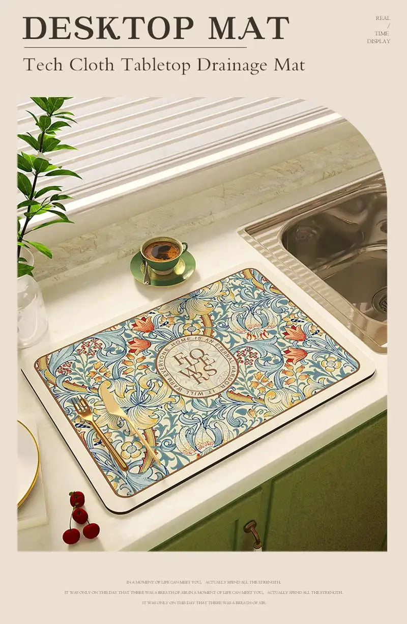 Schnell trocknende Matten – Diatom Mud Stil – 40x50 cm