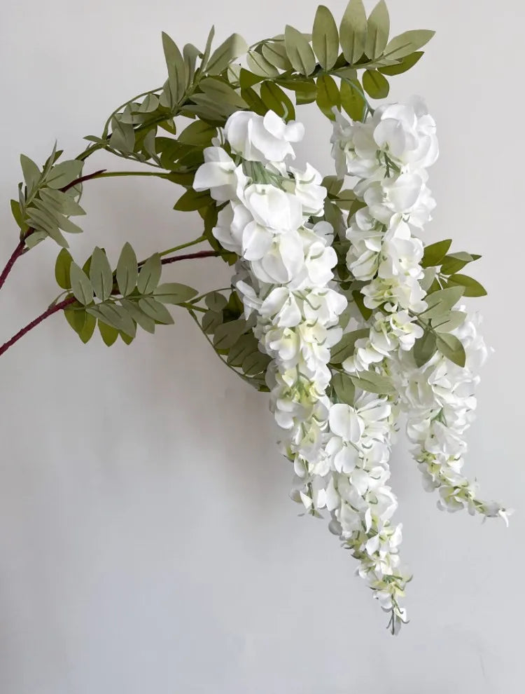 Wisteria Blumenranke – Seidenfloristik – 108cm Länge, Innenbereich
