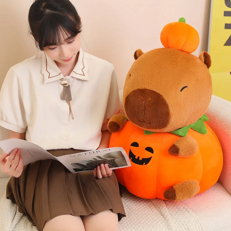 Capybara Plüschtier – Baumwoll Halloween Kissen – 25-60cm