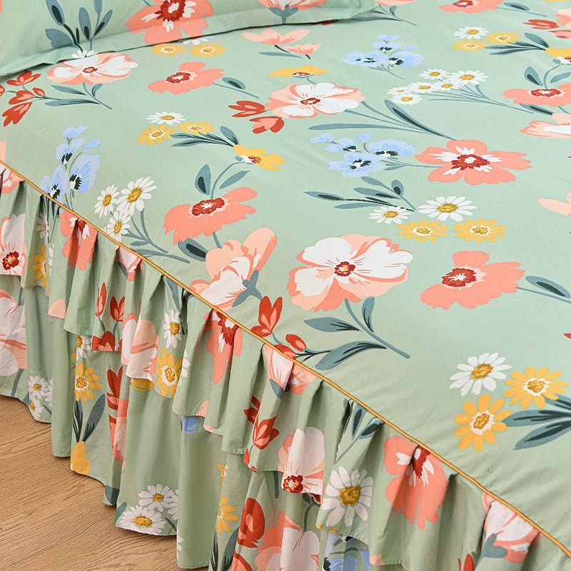 Floral Bettvolant – Strick-Polyester – Verschiedene Grössen