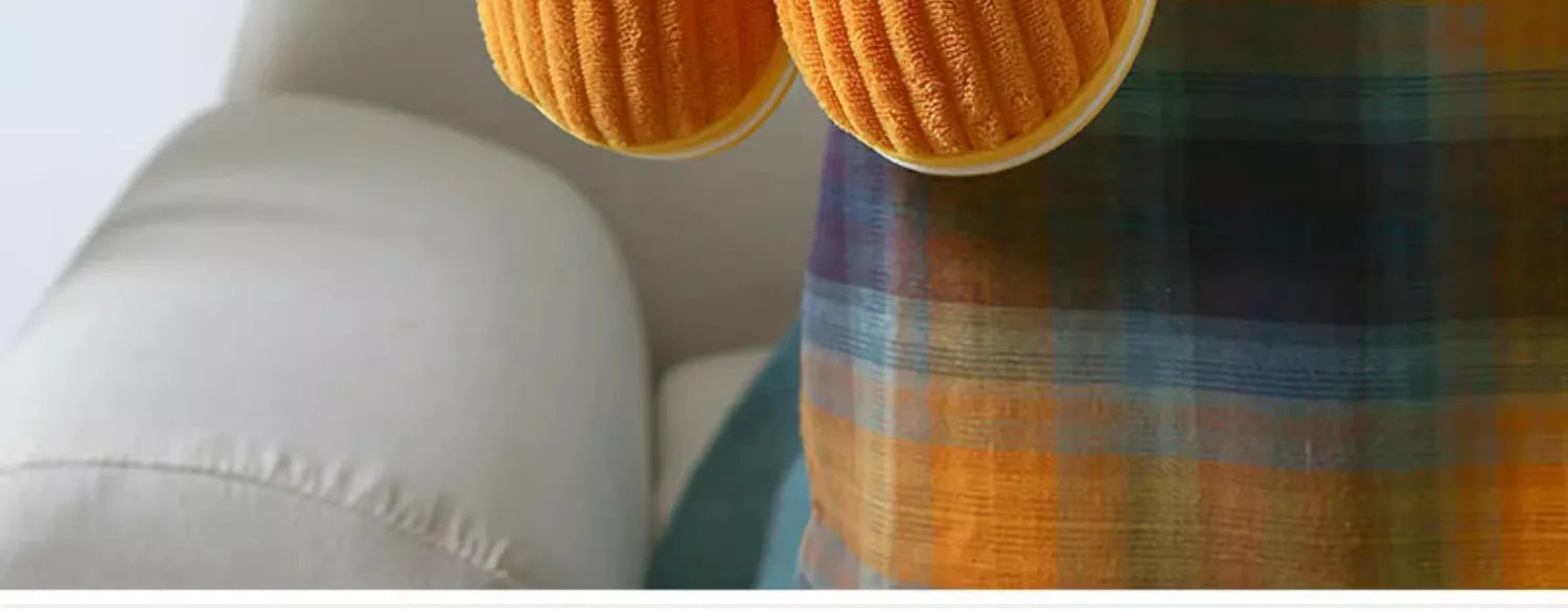 Baumwollhausschuhe – Cord & Plüsch – Heimkomfort