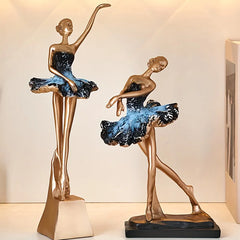 Ballettmädchen Statue – Moderne Harzdeko