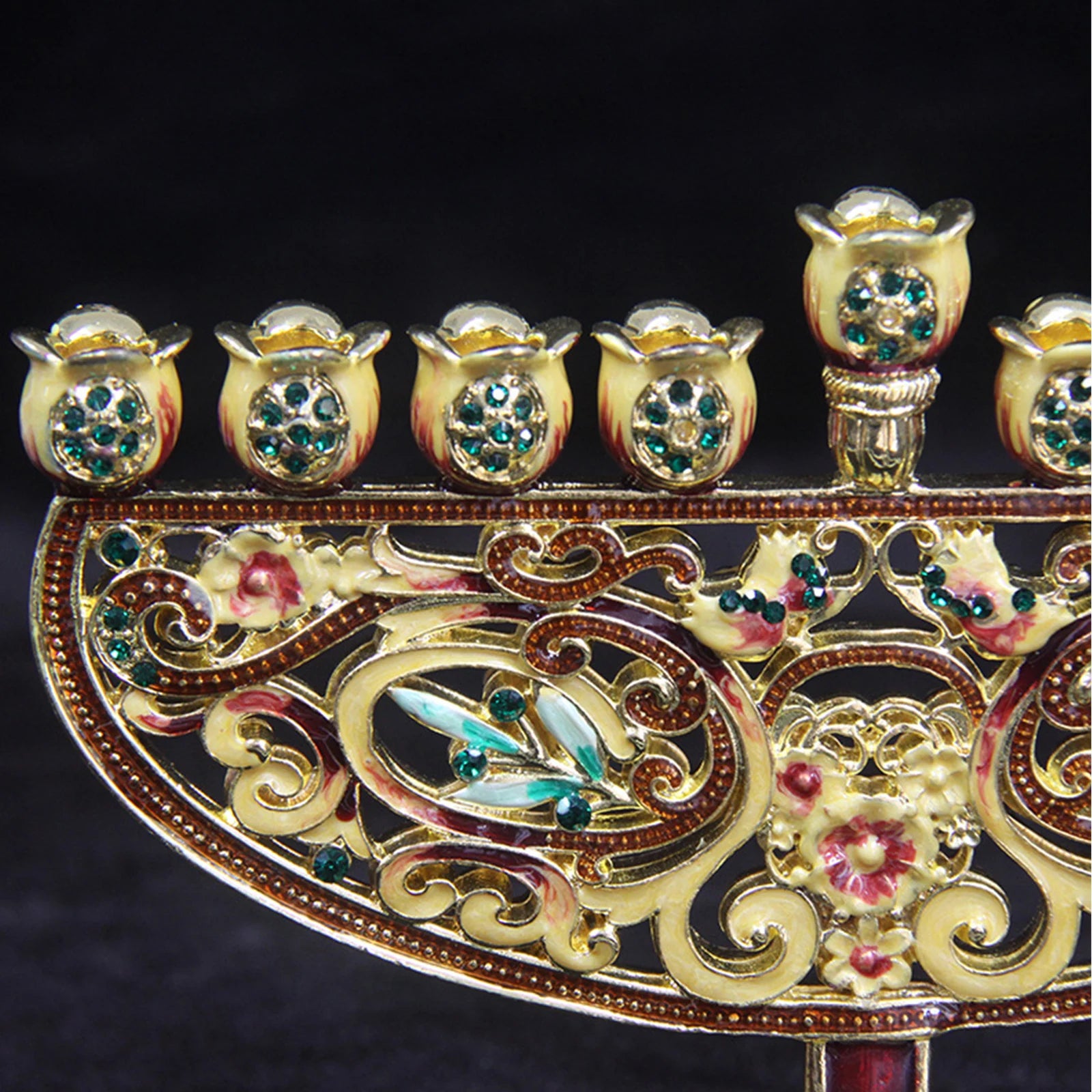 Metall Menorah – Klassisches Zinklegierung Design 17*13*5.5cm