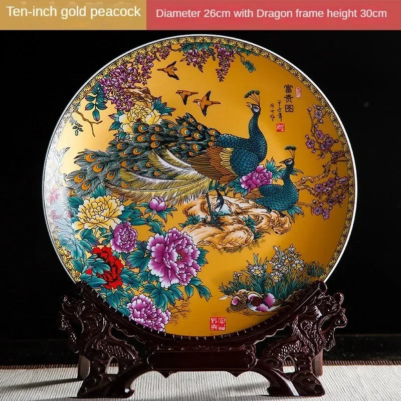 Keramikdeko-Teller aus hochwertiger Keramik in Weiss, Grösse: 26cm Drachenkopfregal, Boho-Stil