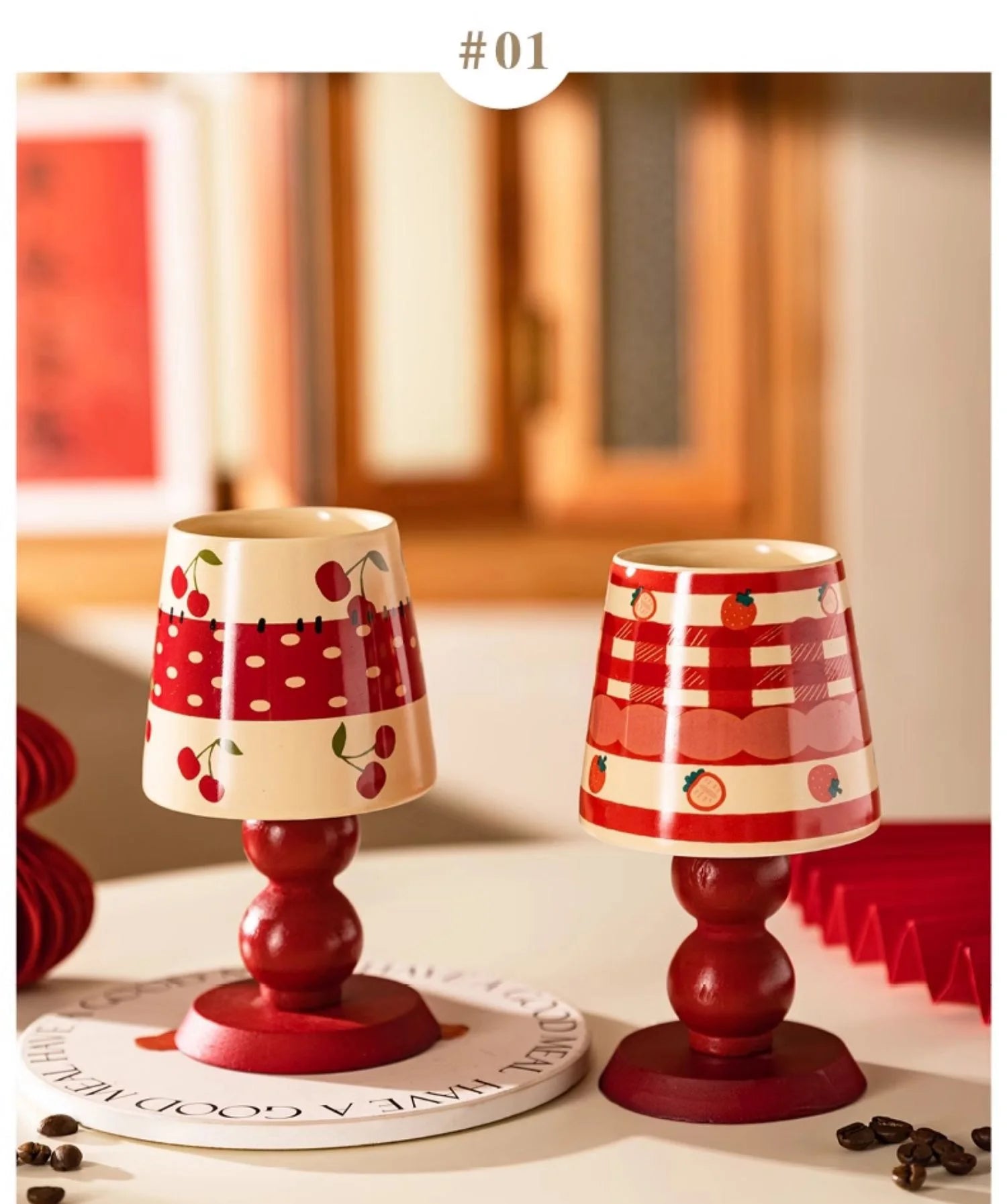 Niedliche Keramiktasse – Porzellan Design 190ml