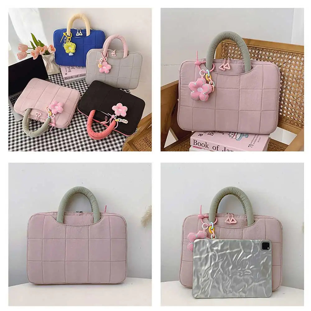 Laptop-Hülle – Polyester Karo – 14/16 Zoll Optionen