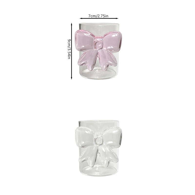 Glas Bow Tie Becher – Handgemacht & Einfach – 301-400ml