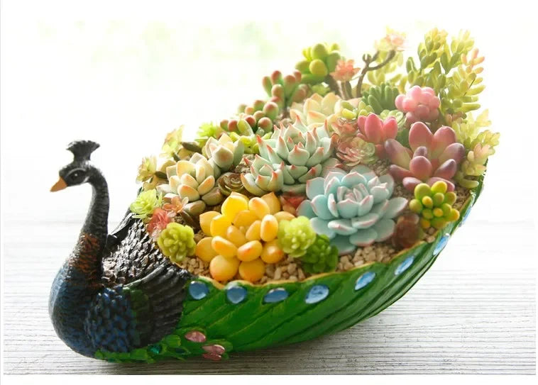 Kreativer Blumentopf – Keramik Resin Design – Tischvase