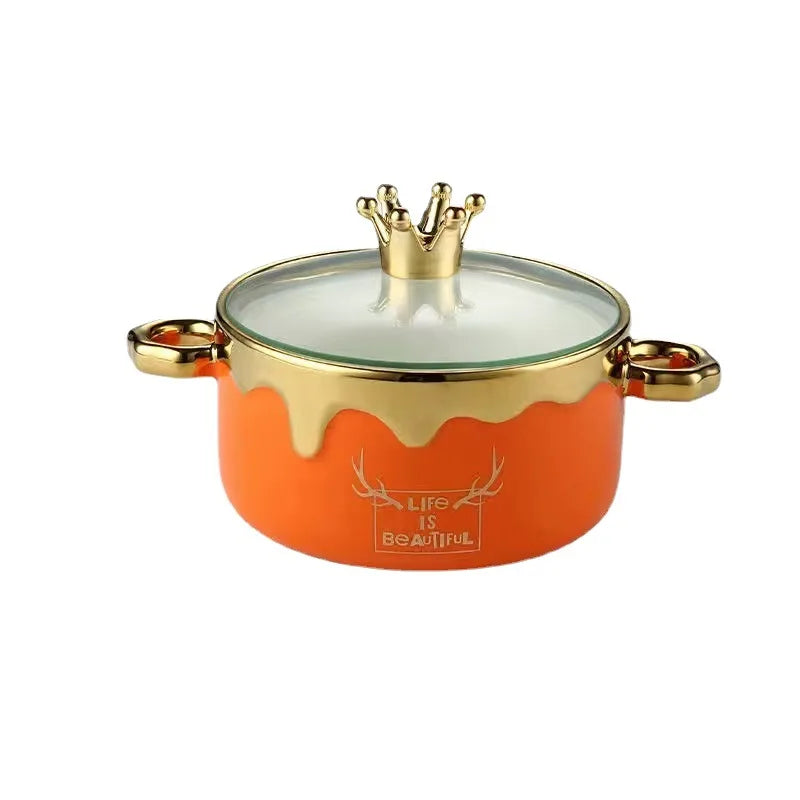 Keramik Nudelschale – Bone China, 700ml mit Ohren