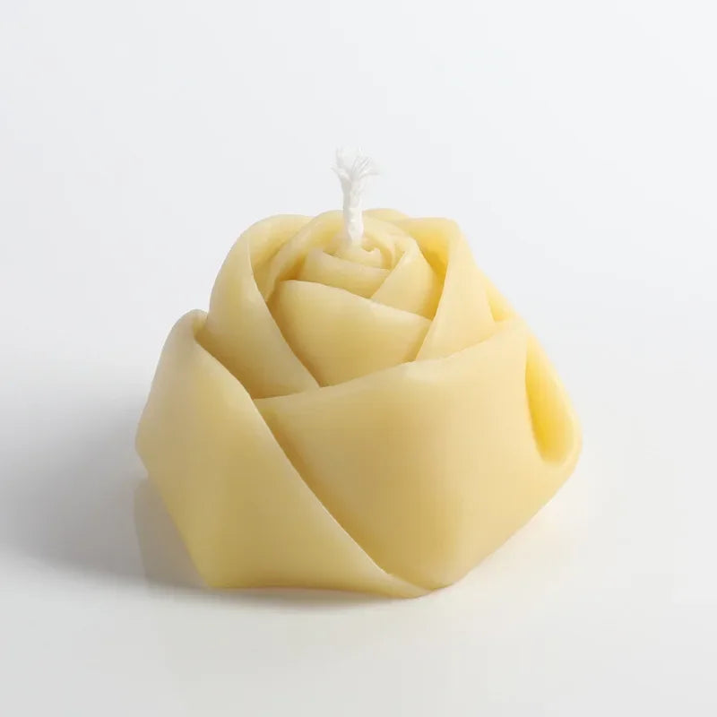 Duftkerze Rose – Handgemacht Sojawachs-Blume