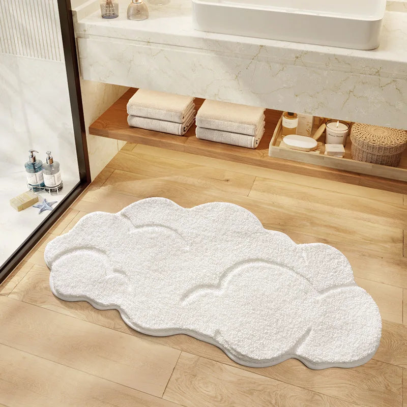 Minimalistische Blumen-Badematte – Modern, 60x90CM