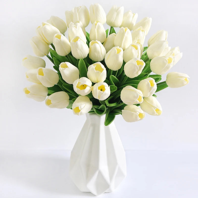 Tulpen Kunstblumenstrauss – Real Touch Schaum – Deko