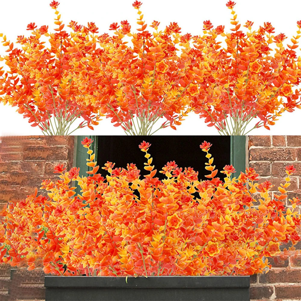 Künstliche Eukalyptussträusse – Herbst Aussendeko