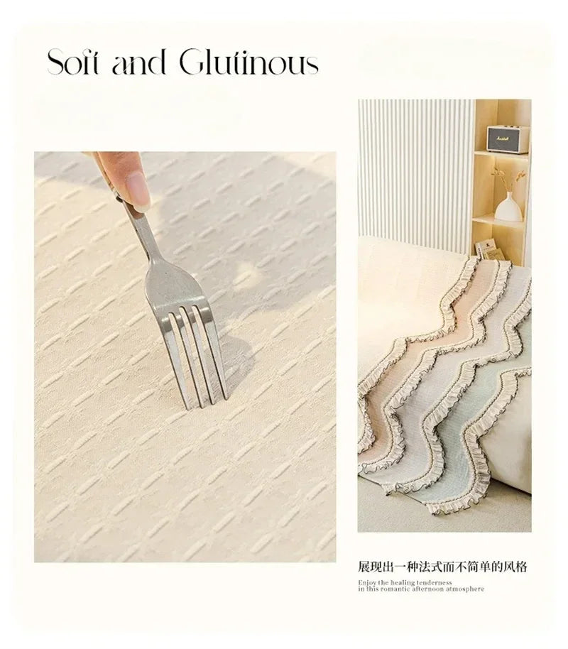 Französische Chenille Sofabezüge – Solides Design, Rutschfest, Verschiedene Grössen