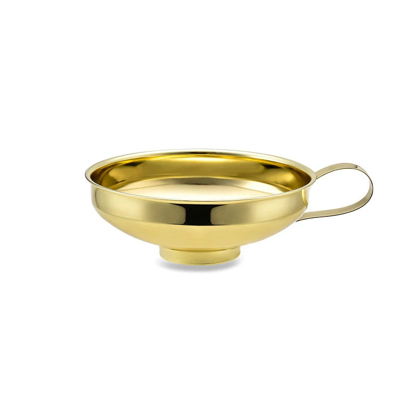 Goldener Edelstahltrichter – Weitmund, Mason Jars