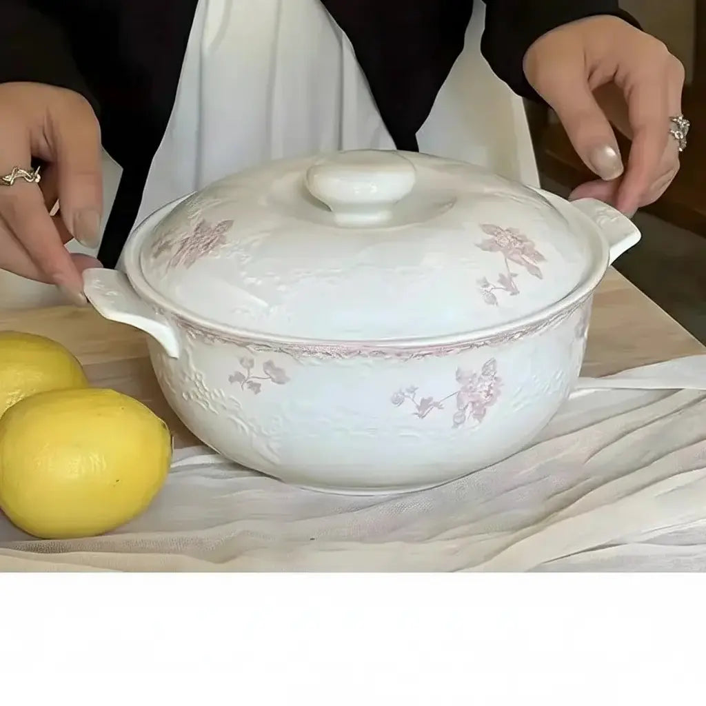 Französisches Keramiktablett – Elegante Esszimmerdeko