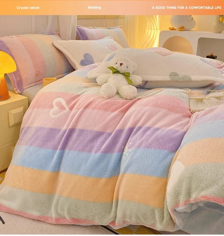 Flanell-Bettbezug – Landhausstil – Queen/King