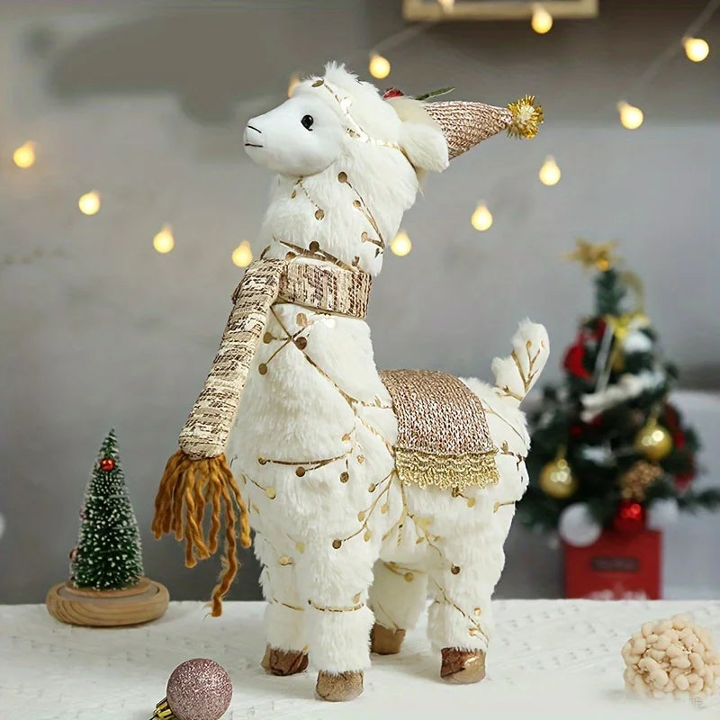 Alpaka Weihnachtsdekoration - Textile Design - 45cm/38cm