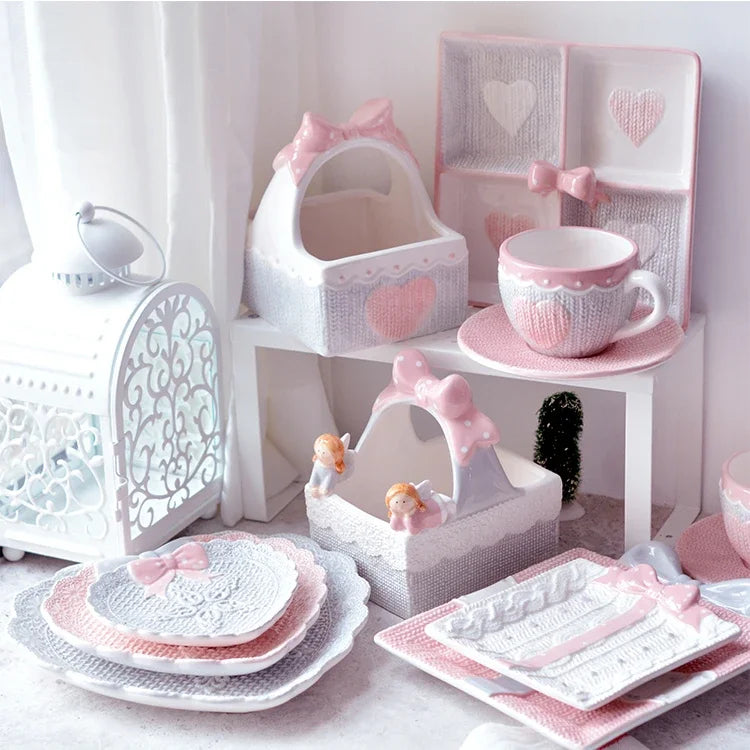 Kawaii Tee-Set – Porzellan & Handbemalt – 250ml