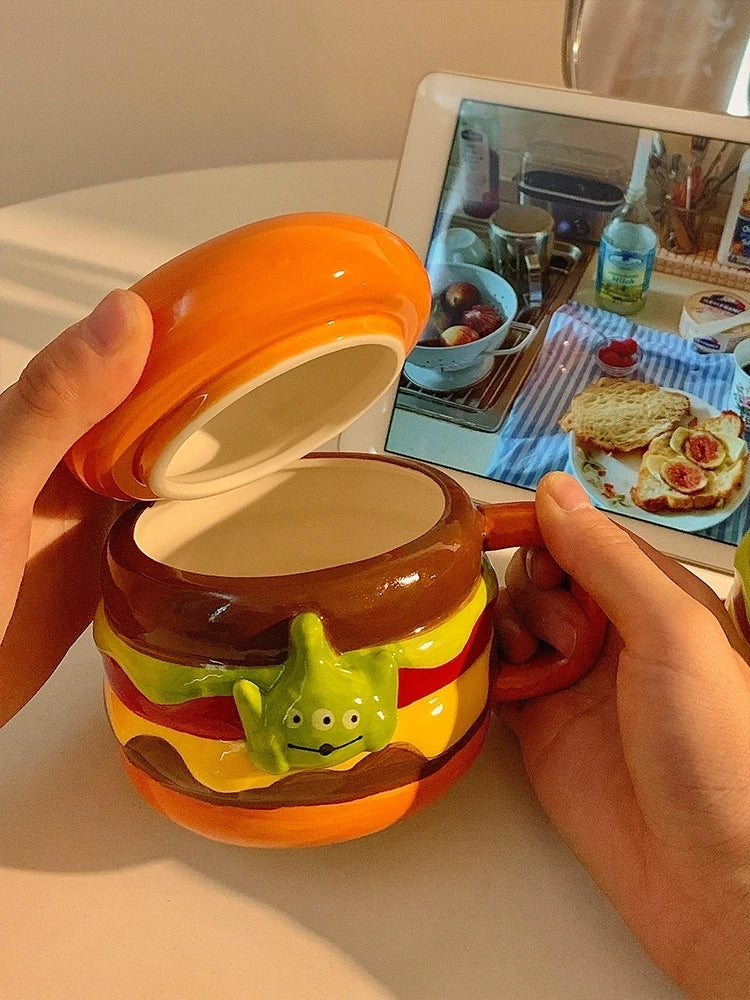 Keramiktasse Alien – Niedliches Design – 350ml