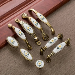 Keramik Schrankgriff – Vintage Design – 96mm