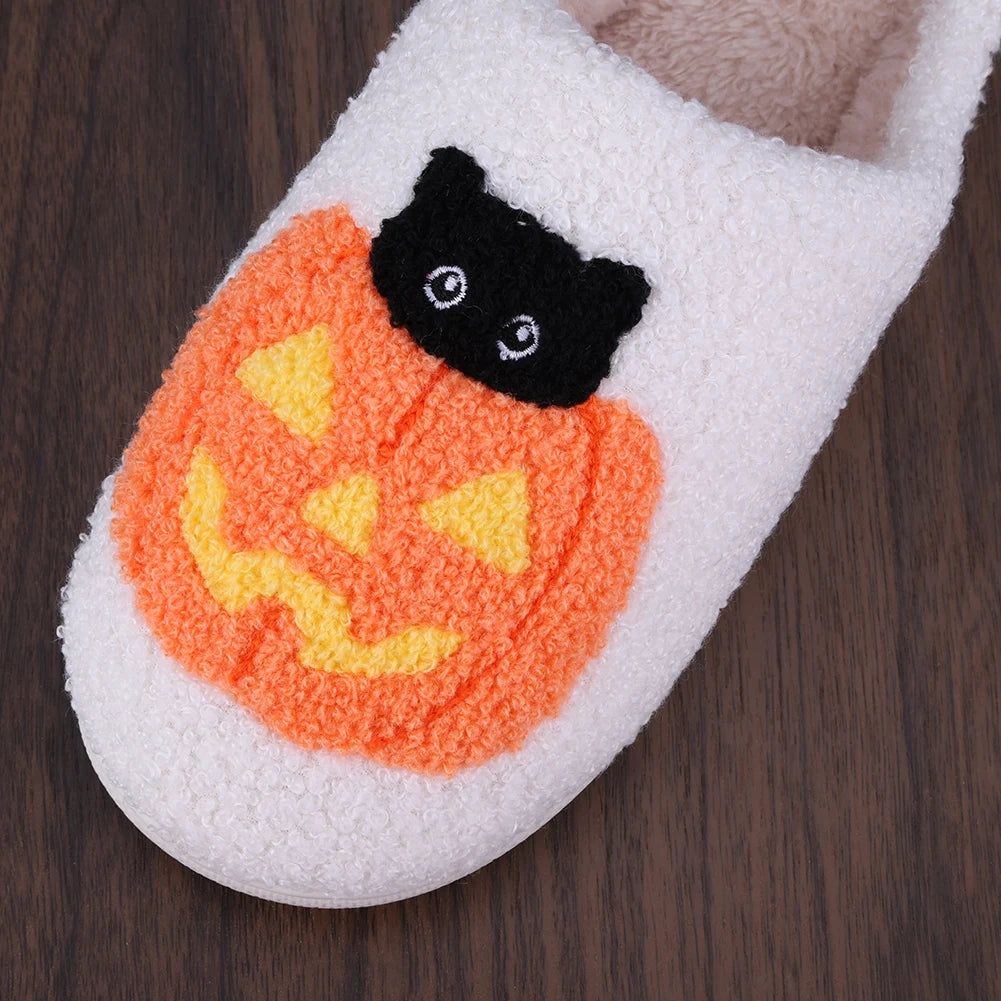 Halloween Slippers – Kuscheliges Katzen-Design – Wärme Innen