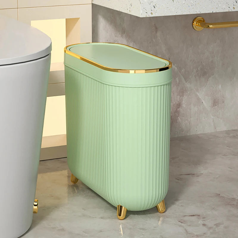 Luxuriöser Goldener Abfalleimer – Modernes Design mit Deckel