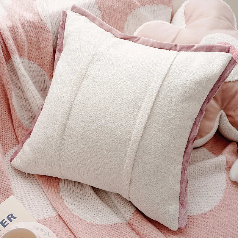 Dekokissenbezug – Gestickter Polyester Quadrat (45X45CM)