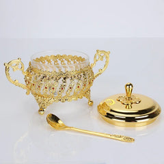 Gewürzglas Set – Glas & Legierung – 8x8x5cm