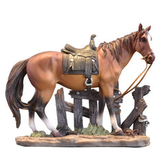 Sammlerstück Pferdefigur – Resin Volkkunst – Wohnaccessoire