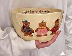 Keramik Schüsselset – Bone China Design – 20 cm Stilvolles Essgeschirr