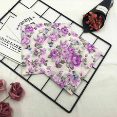 Bedruckte Papierservietten – Lila Blumen 2-lagig – 20er-Set