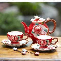 Pfingstrose Keramik Tee Set – Japan Stil – 101-200ml