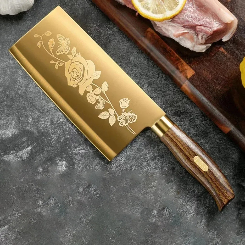 Kochmesser – Rose Titanium Edelstahl – 17.5 cm