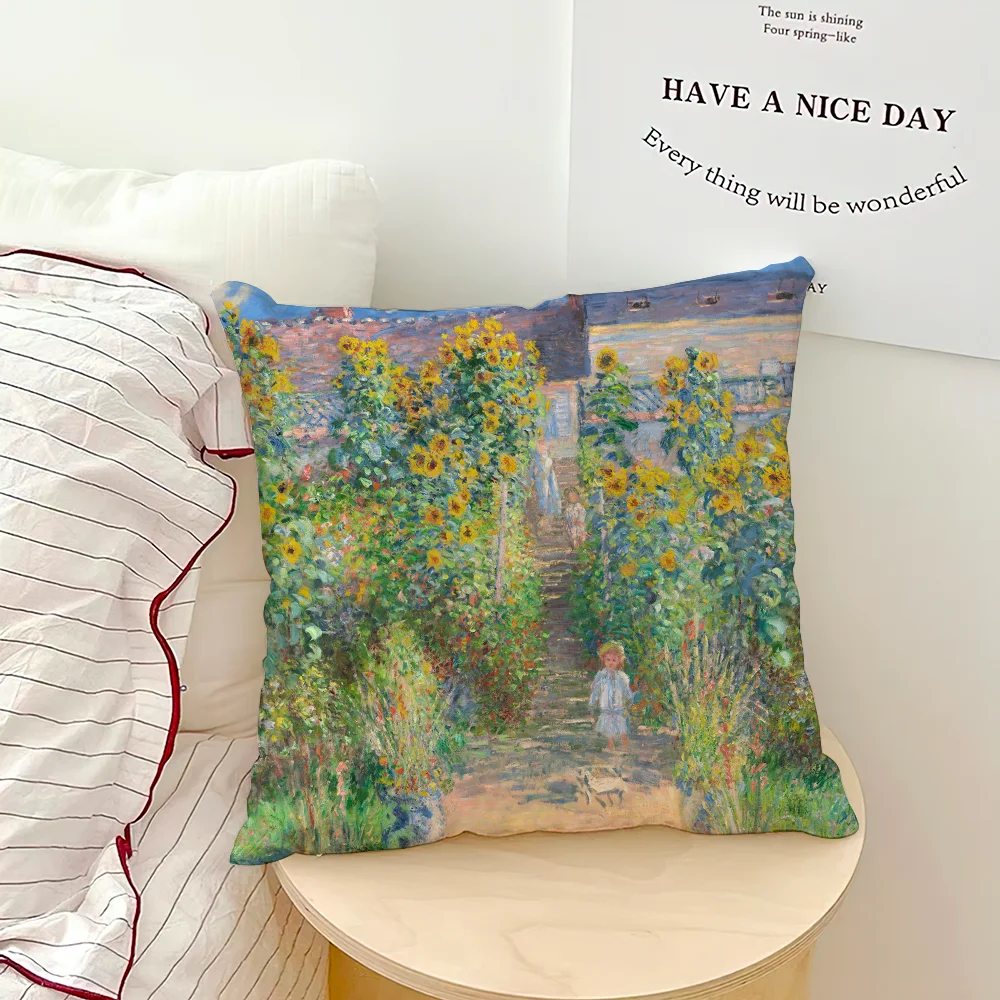 Wasserlilien Kissen – Kunst Design 45x45CM