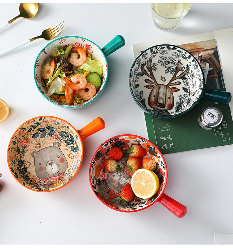 Cartoon-Keramikschale – Töpferhandwerk – Mikrowellensicher