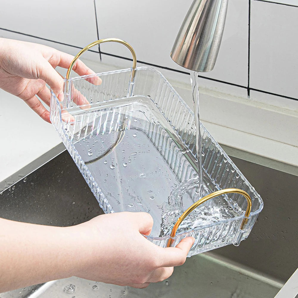 Elegante Aufbewahrungsbox – Klare Optik – Badezimmer Must-have