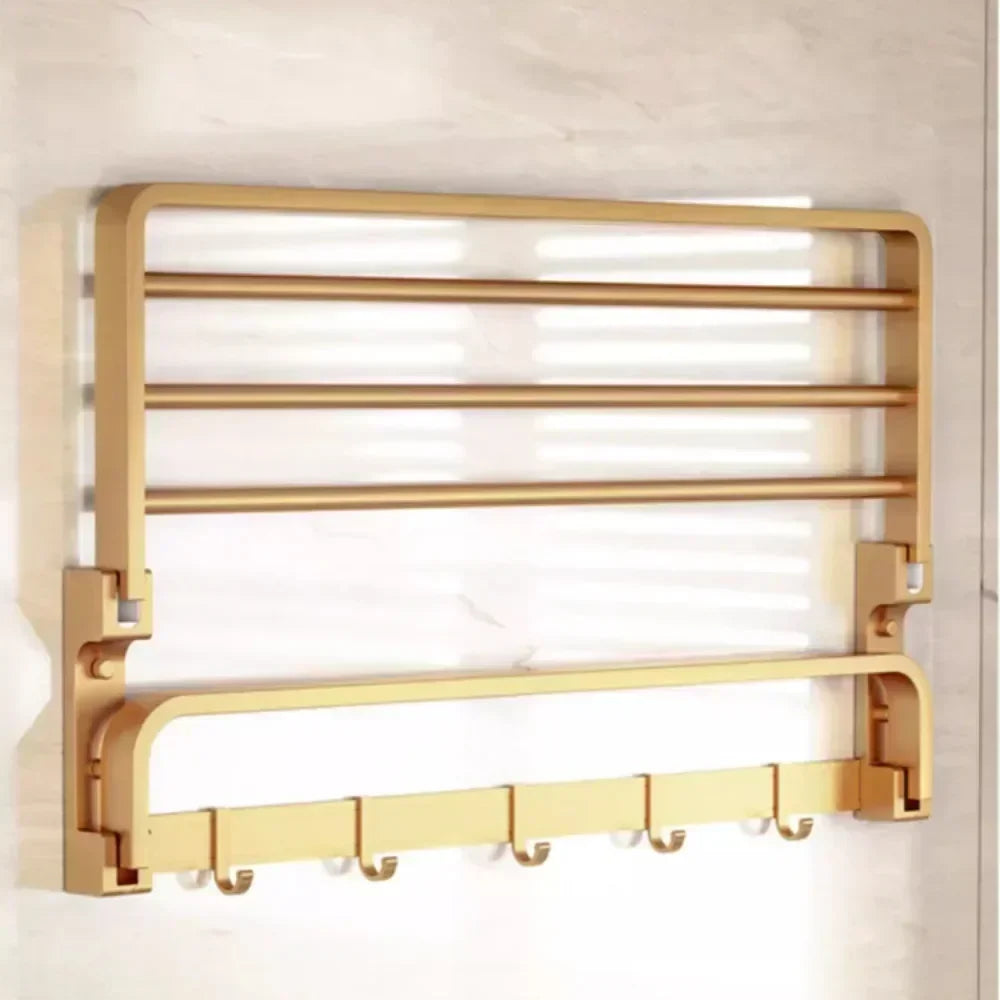 Gold Handtuchhalter – Aluminium Design – 60cm Badezimmer