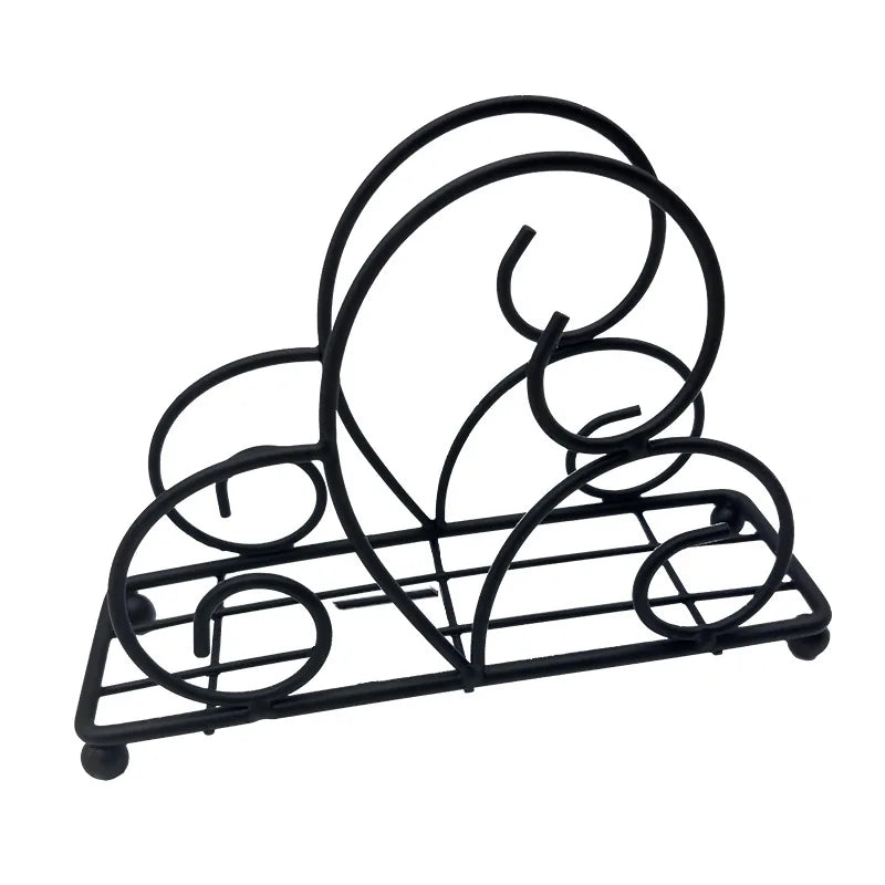 Serviettenhalter – Moderne Metalloptik – Essentiell für Arbeitstische
