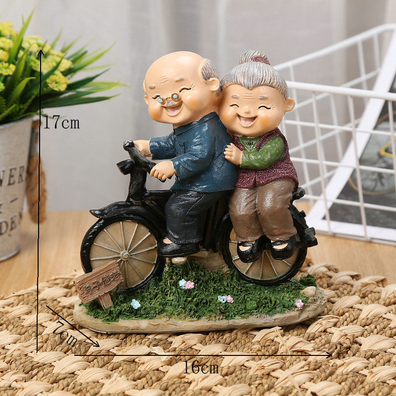 Grosseltern Figur – Retro Harz – Wohndekoration