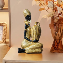 Afrikanische Stammesfiguren – Kunstwerk aus Resin – Verschiedene Grössen