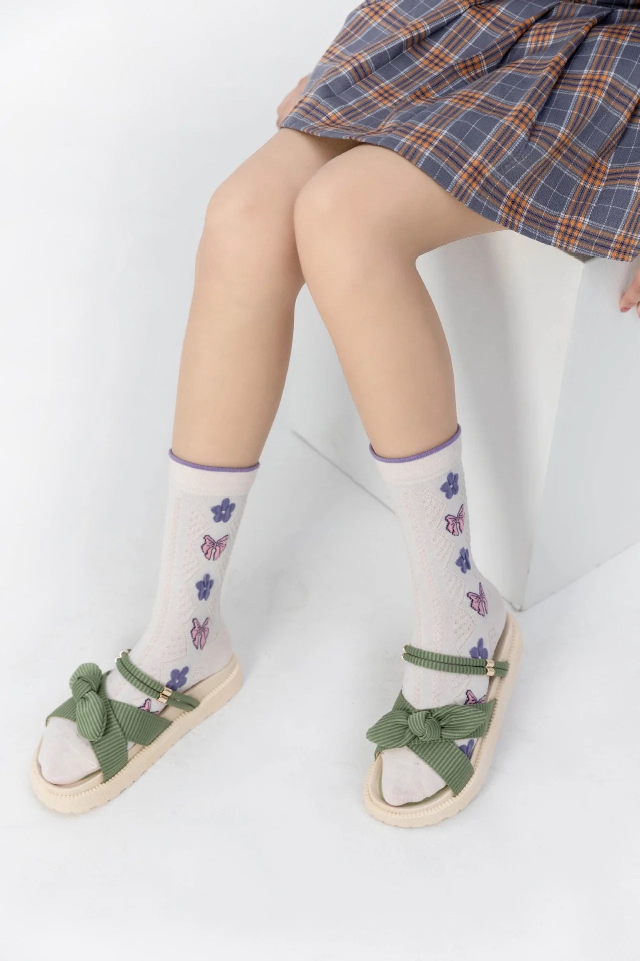 Vintage Floral Socken – Retro Harajuku Stil – Atmungsaktive Baumwolle