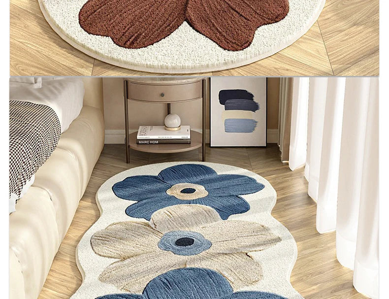 Rosenteppich – Weiche Wilton-Faser – Schlafzimmerdeko