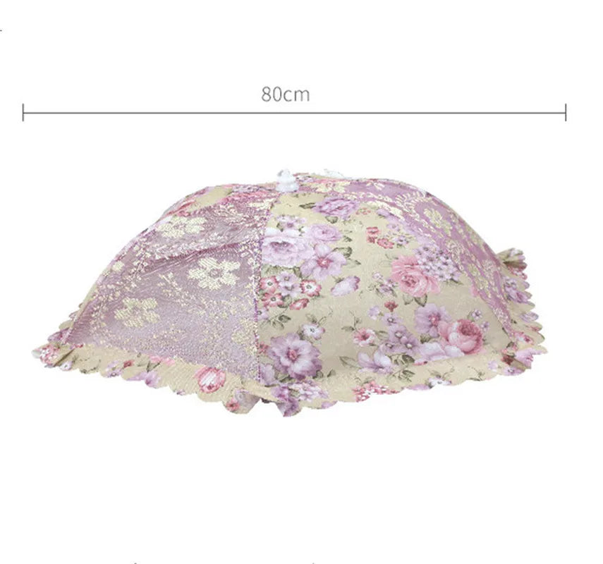 Schirmförmige Speiseabdeckung – Spitze Jacquard – 80 cm Durchmesser