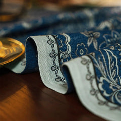 Leinen Tischläufer – Bauernhaus Blumen – Versch. Grössen