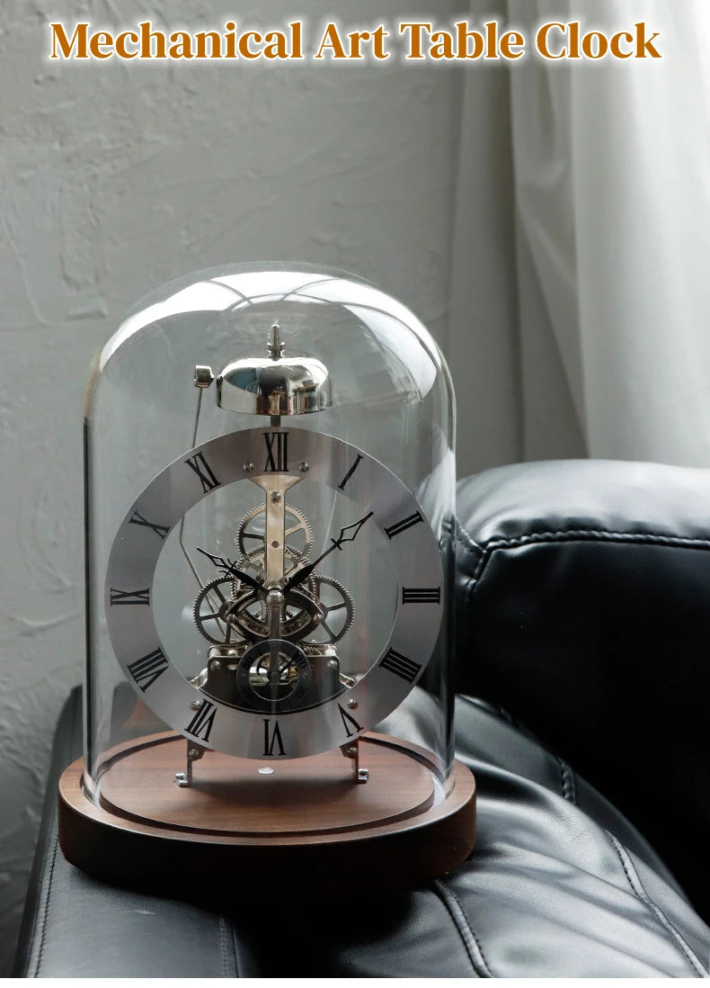 Luxus Tischuhr – Nordisches Metall Design – 17x23 cm