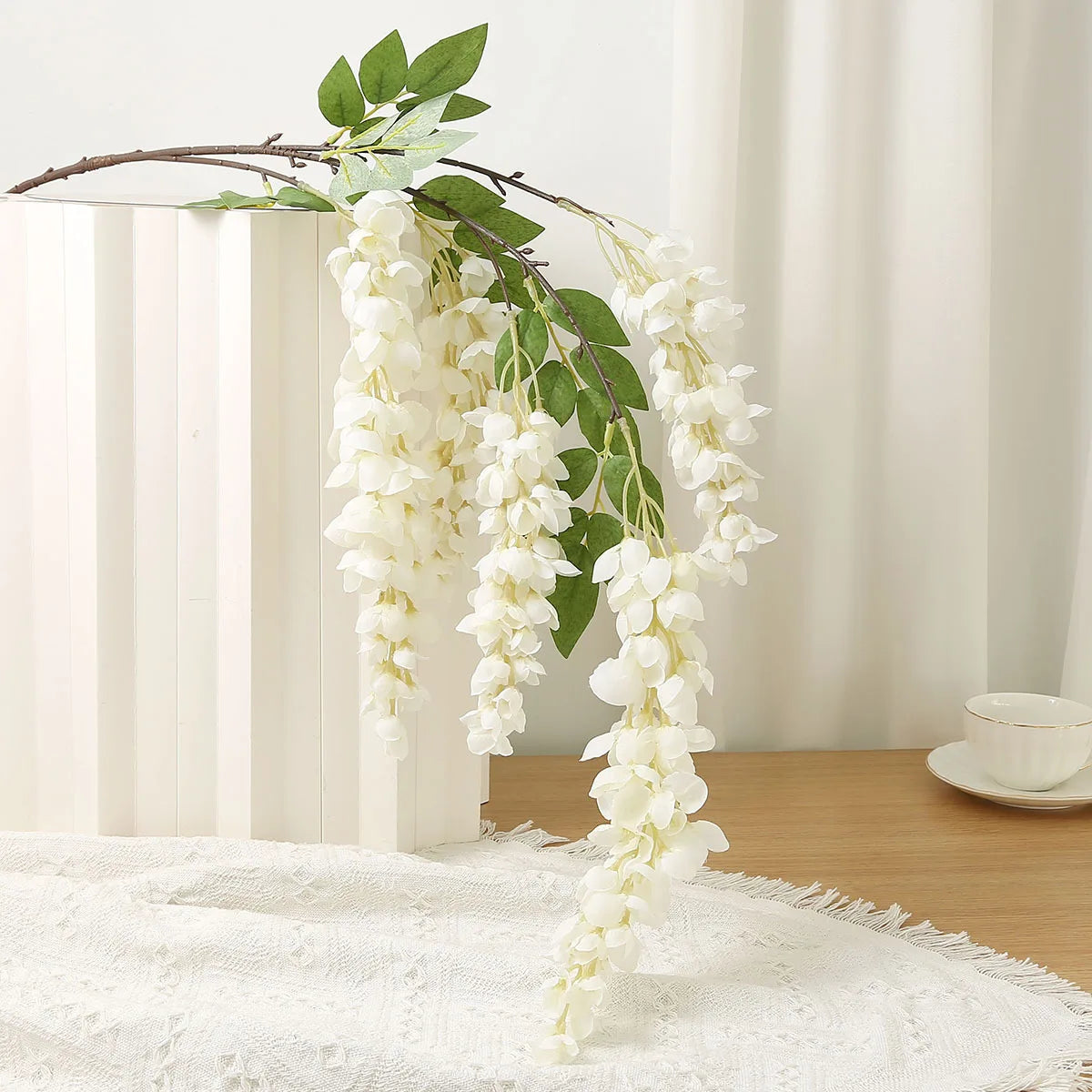 Wisteria Blumen – Polyester Design – 101 cm Girlande